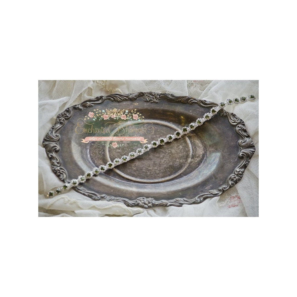 Enchanted Shimmer Birthstone Rosebud Halo